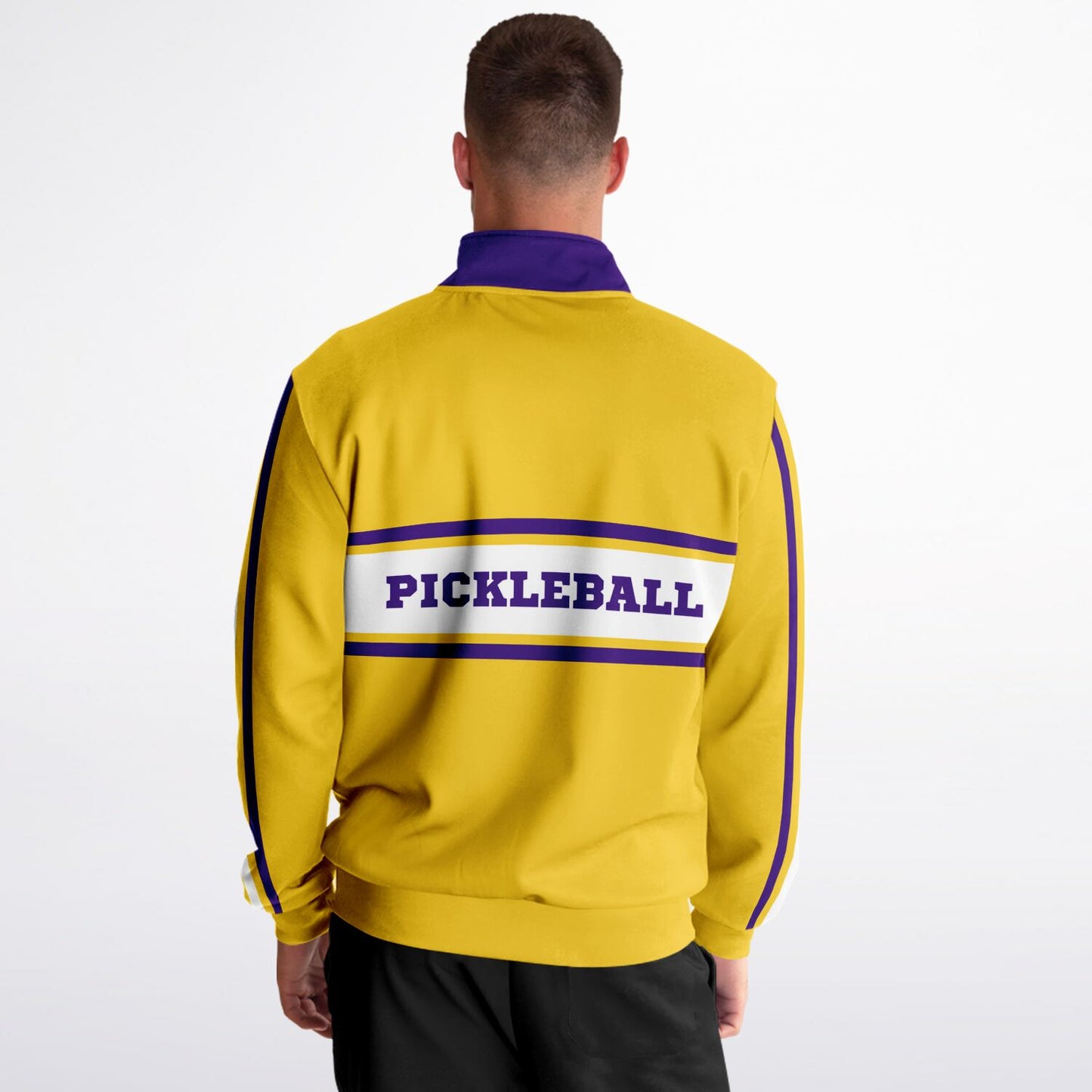 Yellow & Violet PICKLEBALL Track Jacket