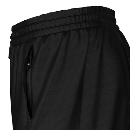 Black & Purple 2-in-1 Athletic Shorts (Long)