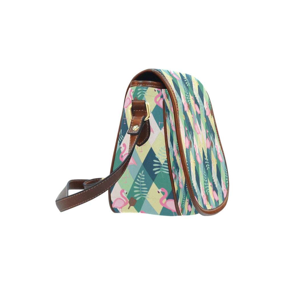 Flamingo Pickleball Crossbody Bag