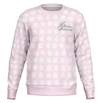 Puppies & Pickleball Sweatshirt (Soft Pink)