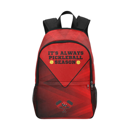 It's Always Pickleball Season Backpack with Side Mesh Pockets