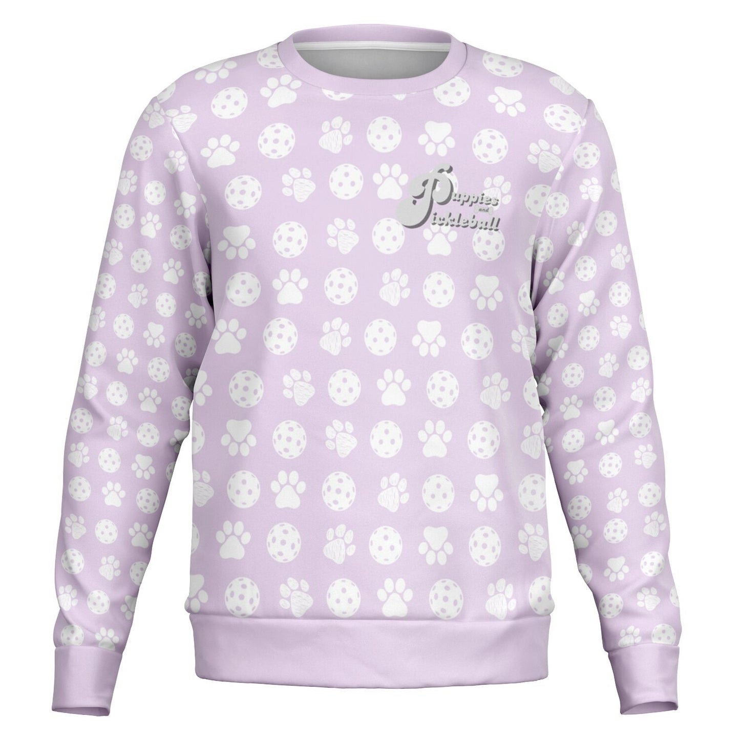 Puppies & Pickleball Sweatshirt (Lavender)