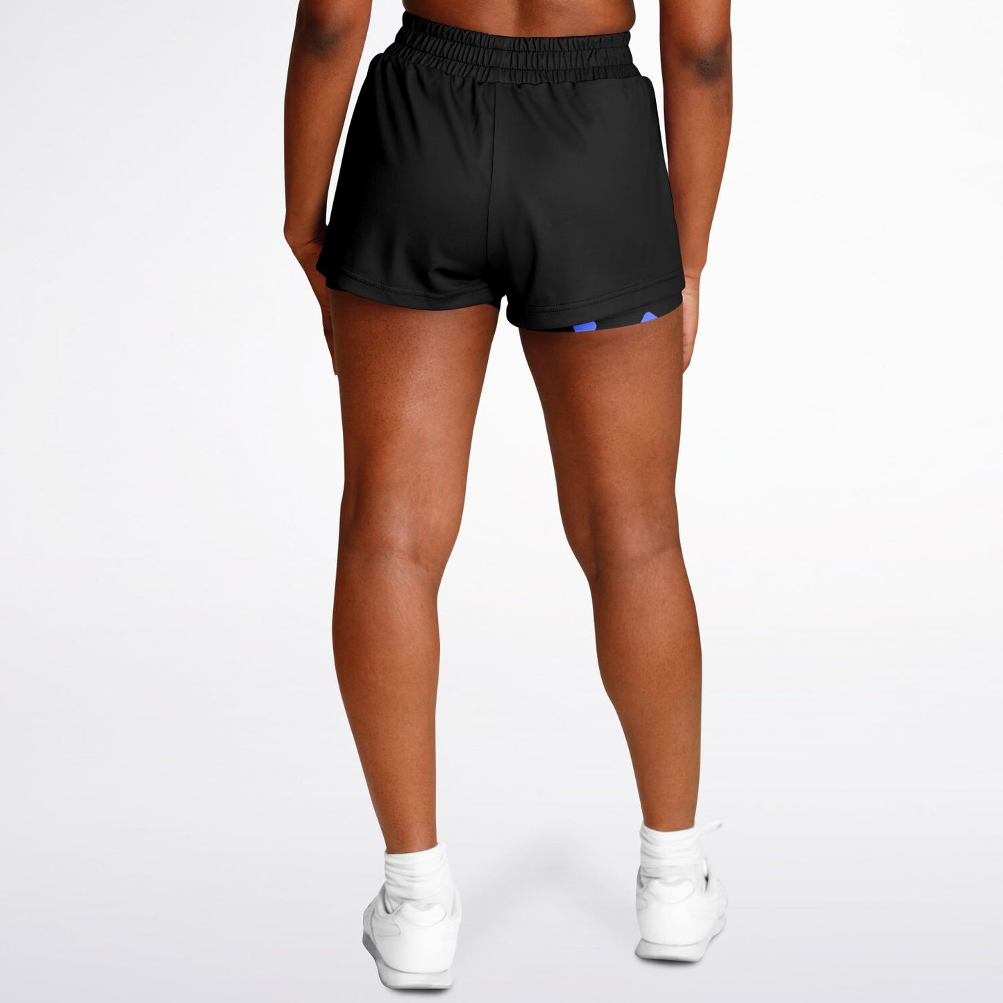 Black & Purple 2-in-1 Athletic Shorts (Short)