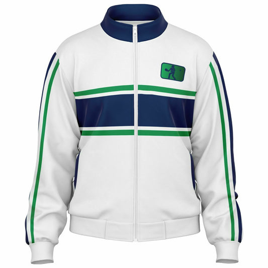 White, Navy & Green Pickleball Jacket