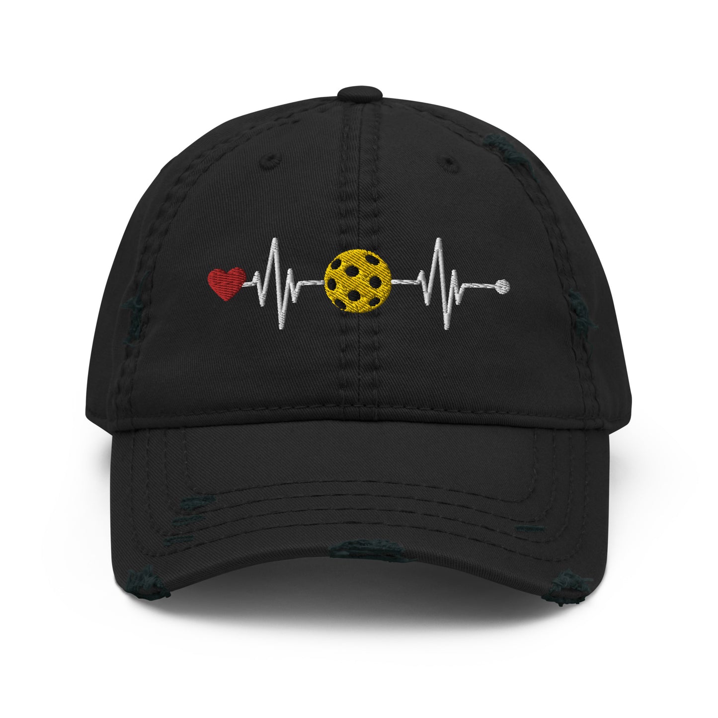 Distressed Heartbeat Hat