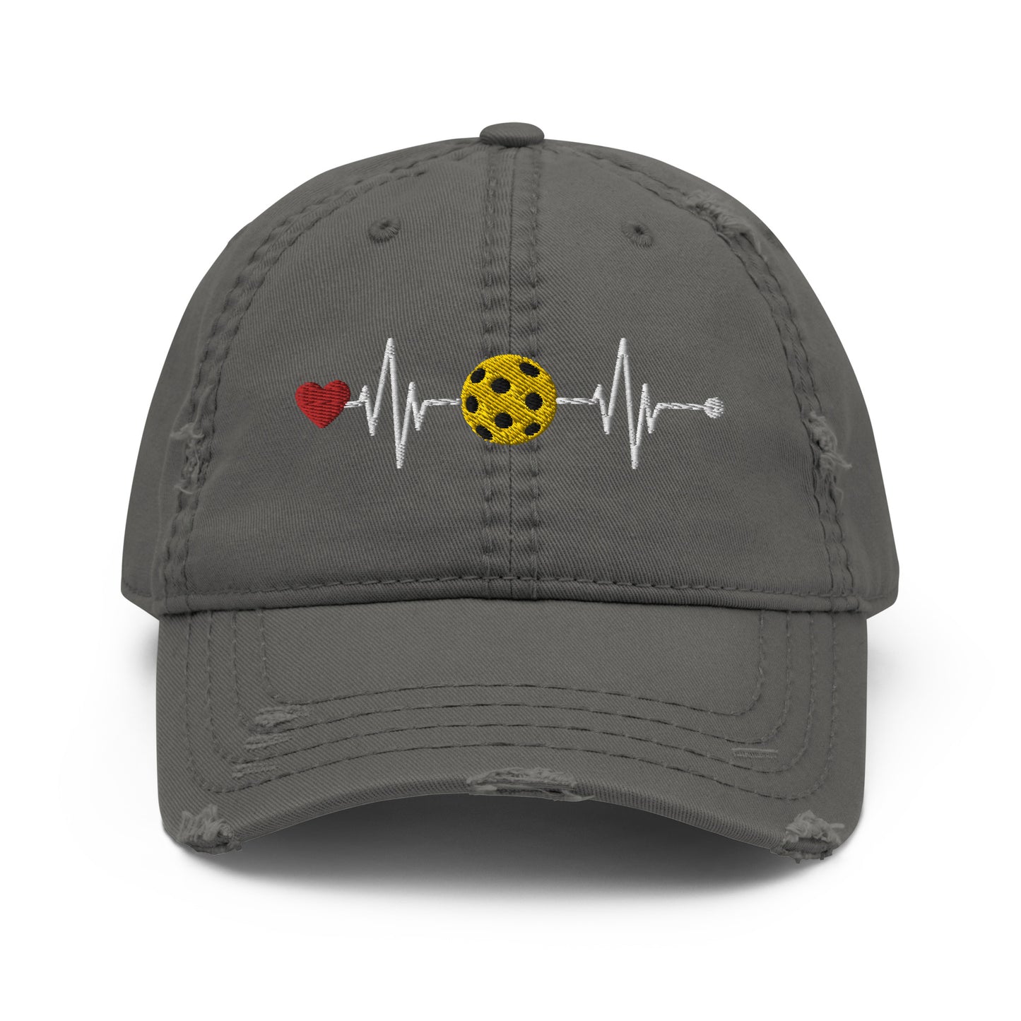 Distressed Heartbeat Hat