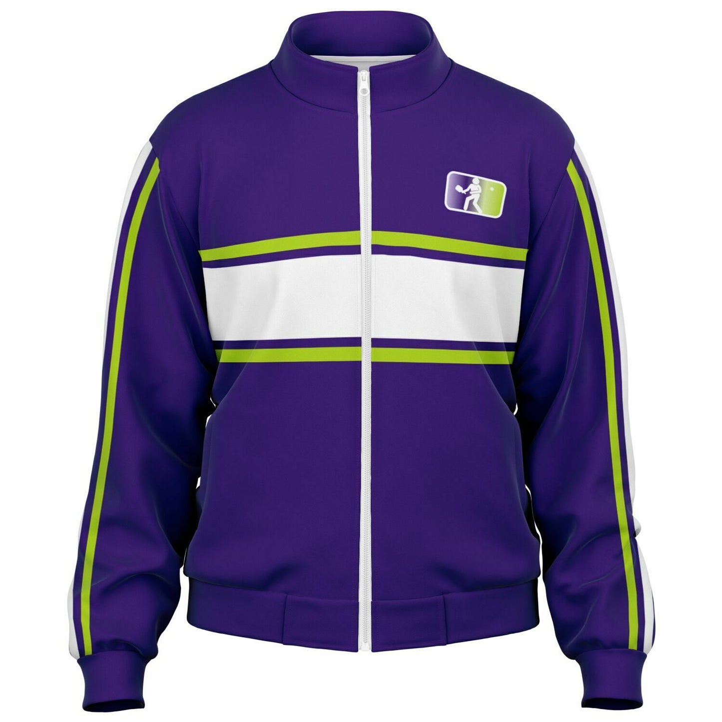 Violet & Lime Green PICKLEBALL Track Jacket