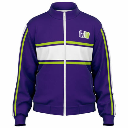 Violet & Lime Green PICKLEBALL Track Jacket