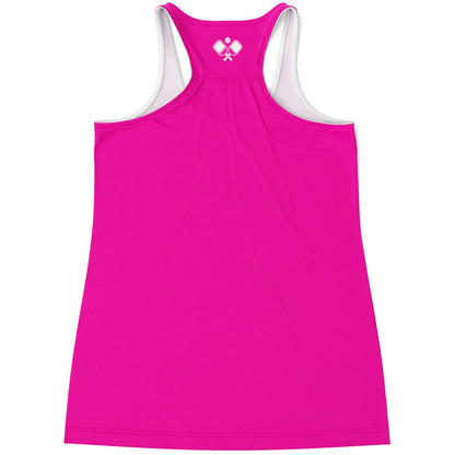 Neon Pink Racerback Tank Top